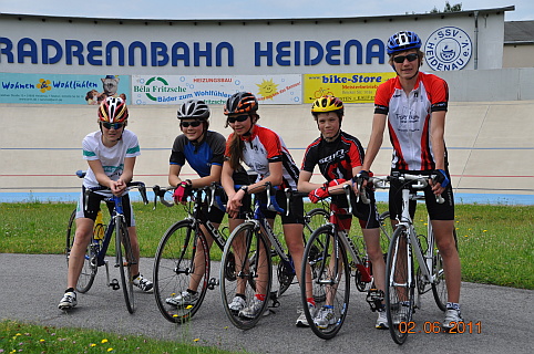 Auf der Radrennbahn in Heidenau Auf der Radrennbahn in Heidenau